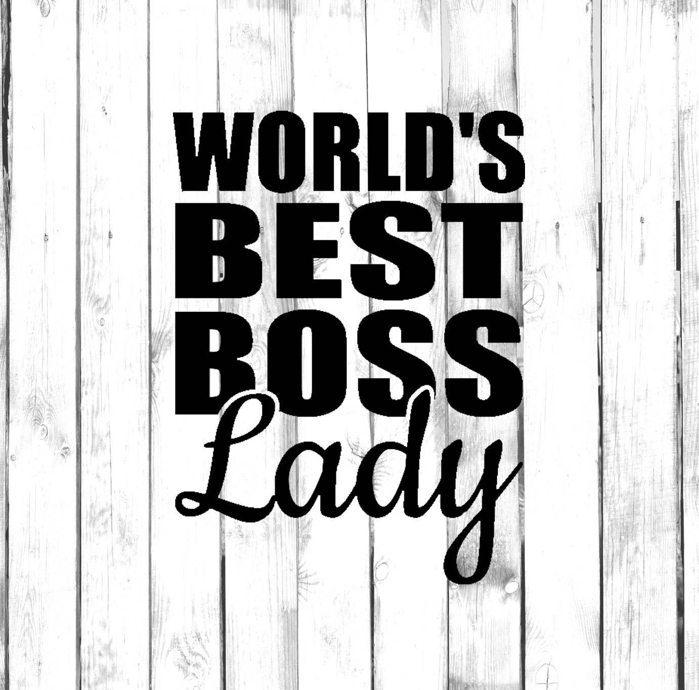 World's Best Boss Lady Di Cut Decal - Etsy