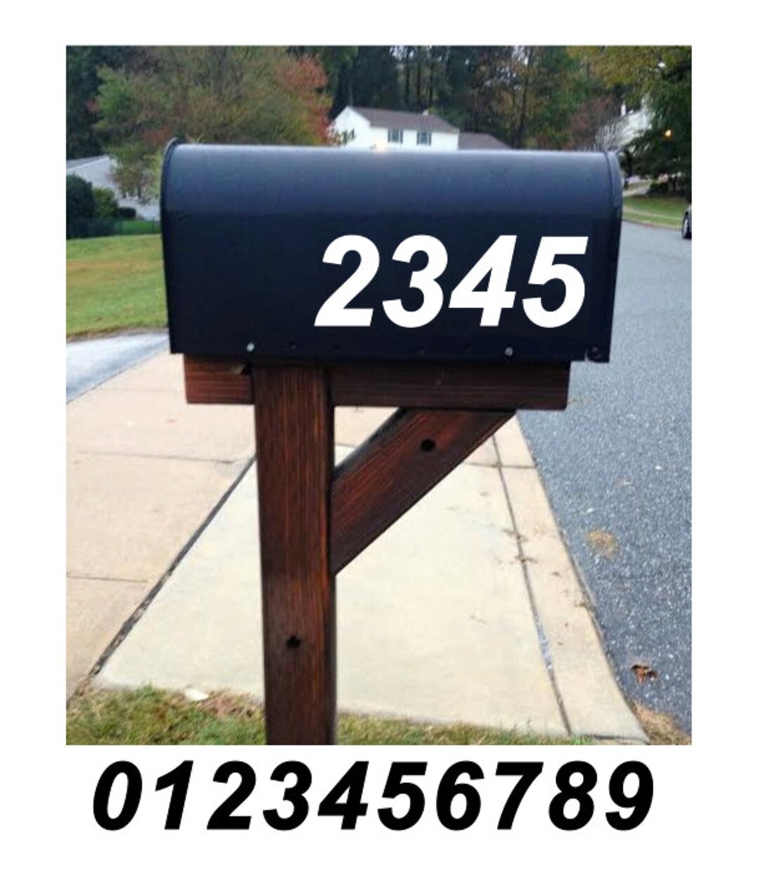 Box Sticker Address Mailbox Address Number Stickers - (cost is for up to 4 Numbers ...
