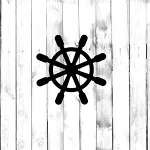 Ship Wheel - Di Cut Decal - Home/Laptop/Computer/Telefoon/Auto Bumper Sticker sticker