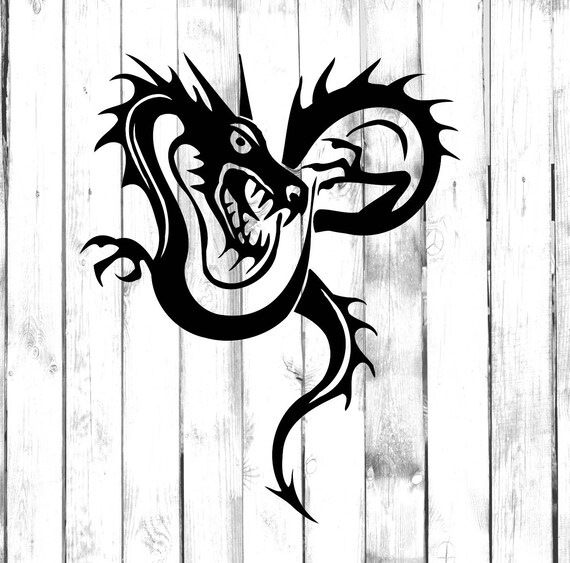 Dragon Tribal / Tattoo Design Di Cut Decal - Etsy New Zealand Dragon Tribal / Tattoo Design Di Cut Decal - Etsy New Zealand