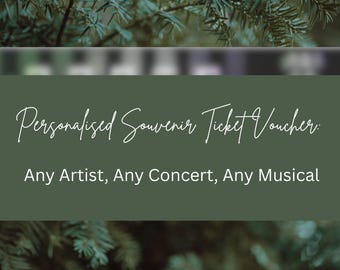 Personalised Any Theatre Ticket Voucher – West End Musical Style Gift