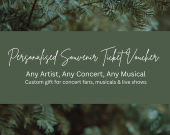 Personalised Any Theatre Ticket Voucher – Stand-Up Comedy Tour Style Gift