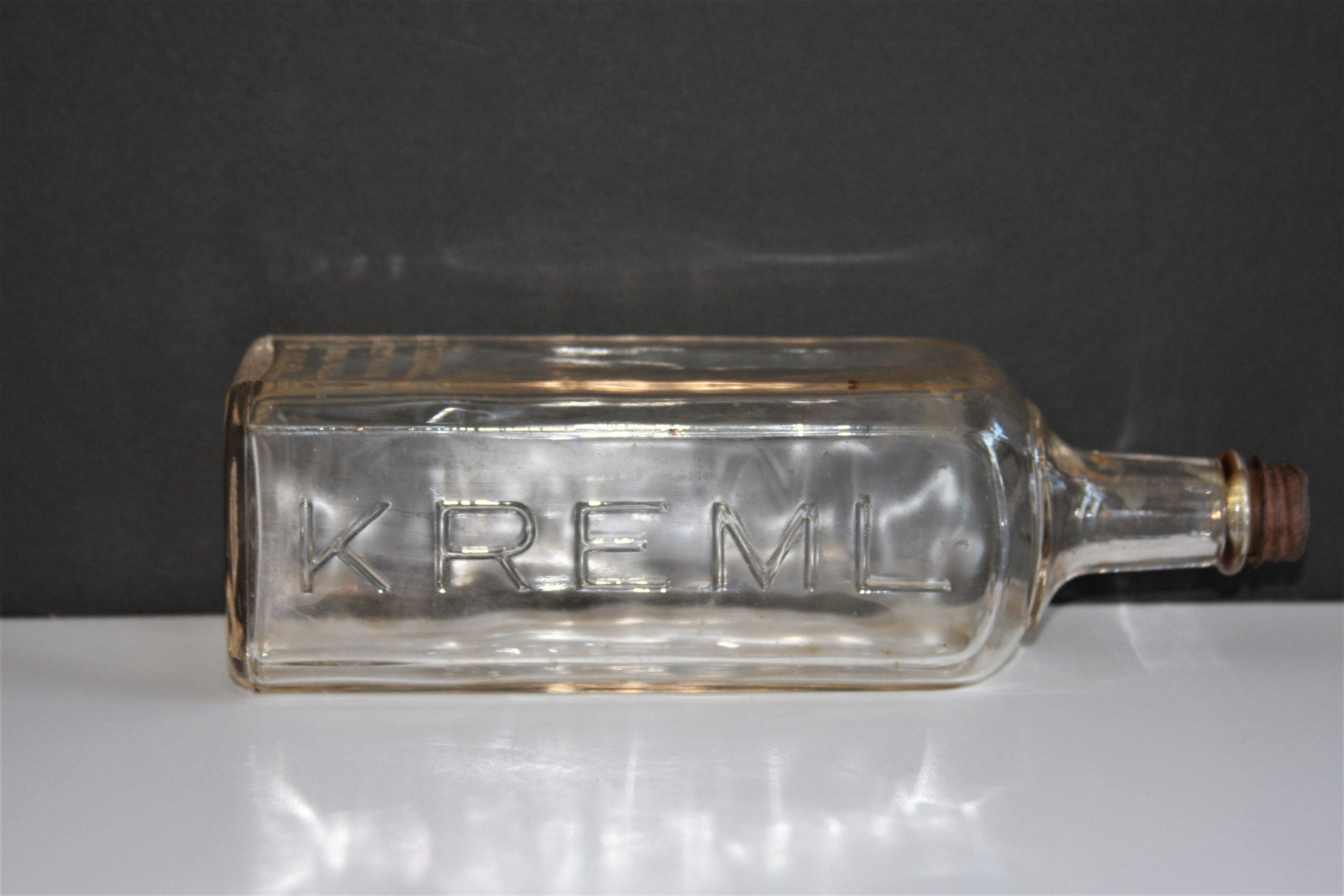 Antique KREML Bottle With Original Cap. New Canaan CONN