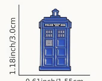 Épinglette en émail Doctor Who Tardis