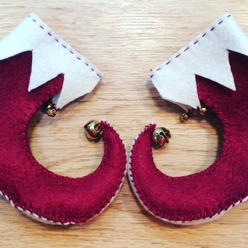 Elf Clothes Elf Shoes Christmas Decoration Pair of Small