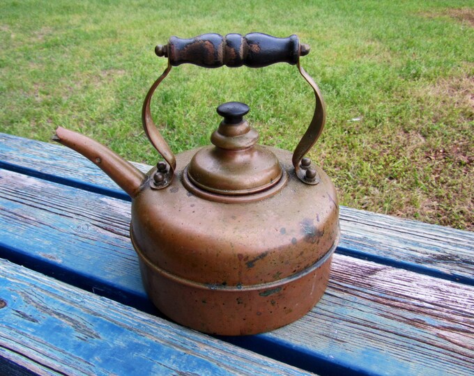 Antique Simplex Copper Whistling Kettle Made in England / Tea Pot Etsy