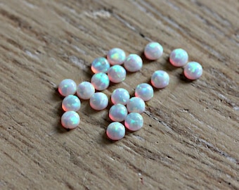 Opaal 2,75 mm ronde cabochon - veel van 4 stuks - laboratorium gesimuleerd - set van 4 opalen