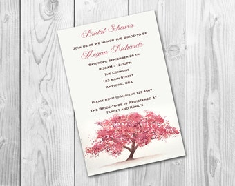 blossom invitation etsy