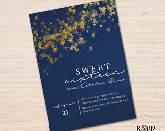stars invitation etsy
