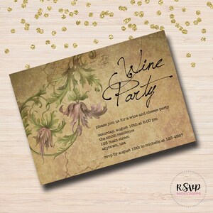 Event Shower Marie Antoinette Invitations Pink Musique of Enchantment Wedding Bachelorette Party Tea