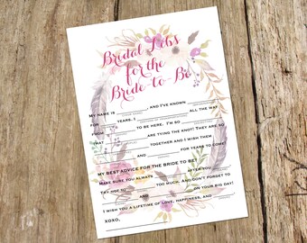 Baby Shower Mad Gab Game Instant Download Printable | Etsy