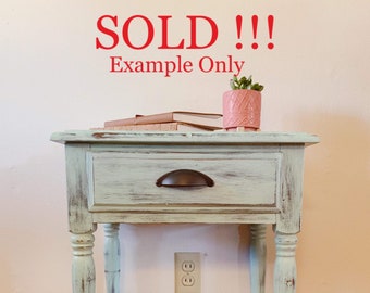 Mint Nightstand Etsy