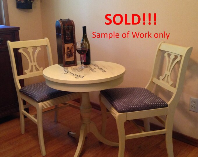 SOLD Vintage French Bistro Table and Chairs SOLD Etsy