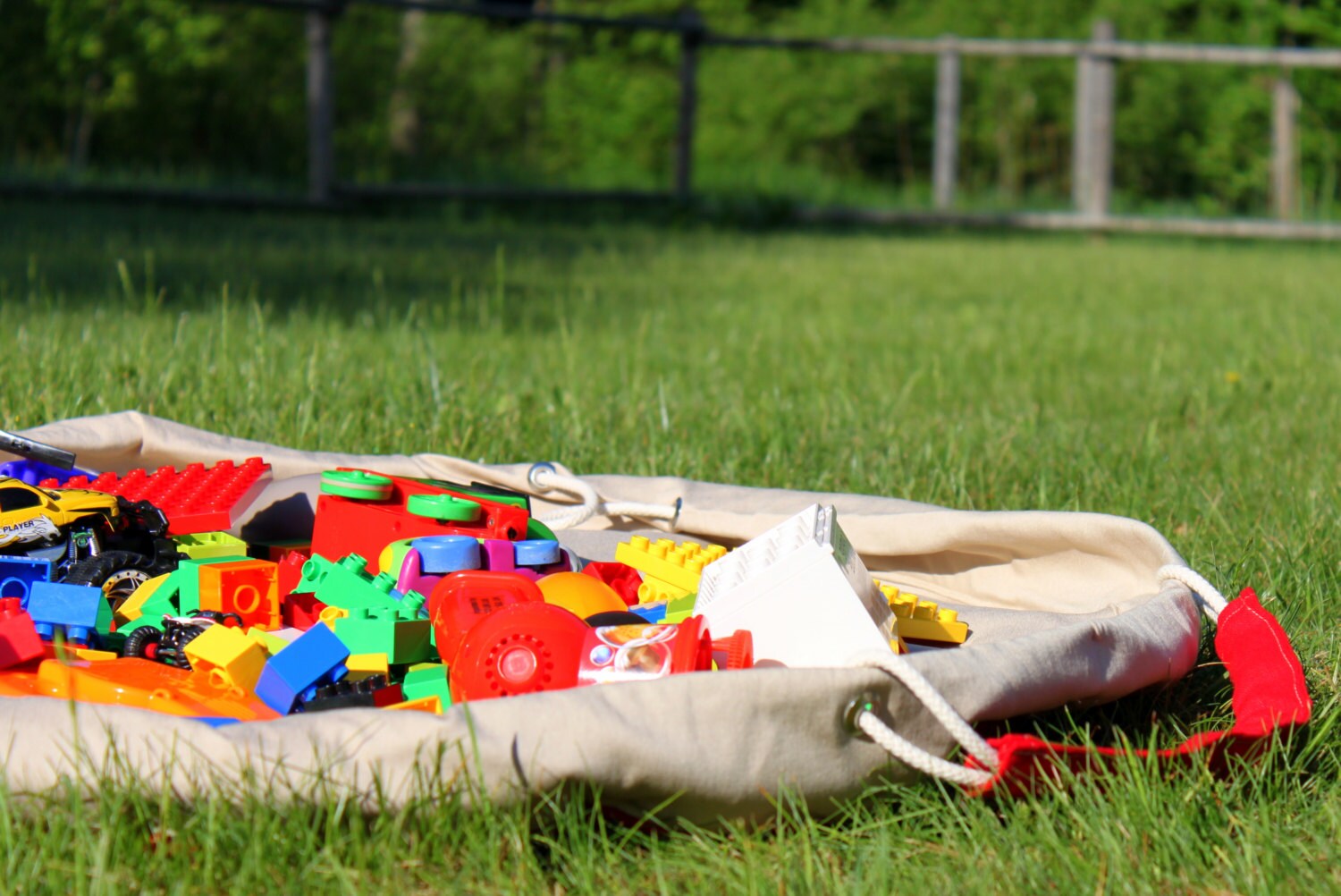 Ecofriendly linen & cotton play mat and toy bag KVAKVA Etsy