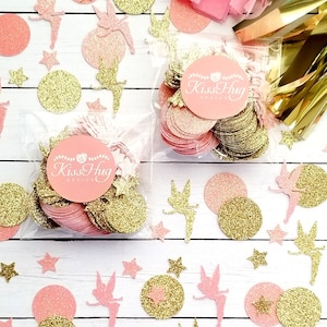 Pink and Gold Fairy Confetti - Fairy Party