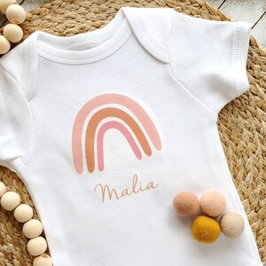Boho Pink Rainbow Baby Onesie | Rainbow Baby Girl Gift | Rainbow Baby Coming Home Outfit | Baby Shower Gift | Personalized Gift