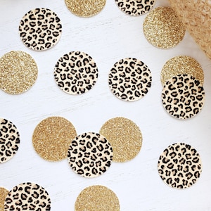 Animal Print Confetti | Leopard/Cheetah Print Confetti | 100 Pieces | Birthday Party Decor | Wild One Party | Jungle Confetti | Bachelorette