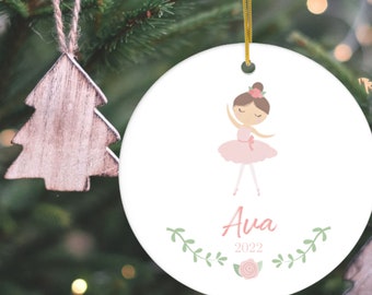 Personalized Ballerina Christmas Ornament, Baby Gift, Ballerina Ornament, Christmas Ornament, Personalized Gift, Dancer Ornament