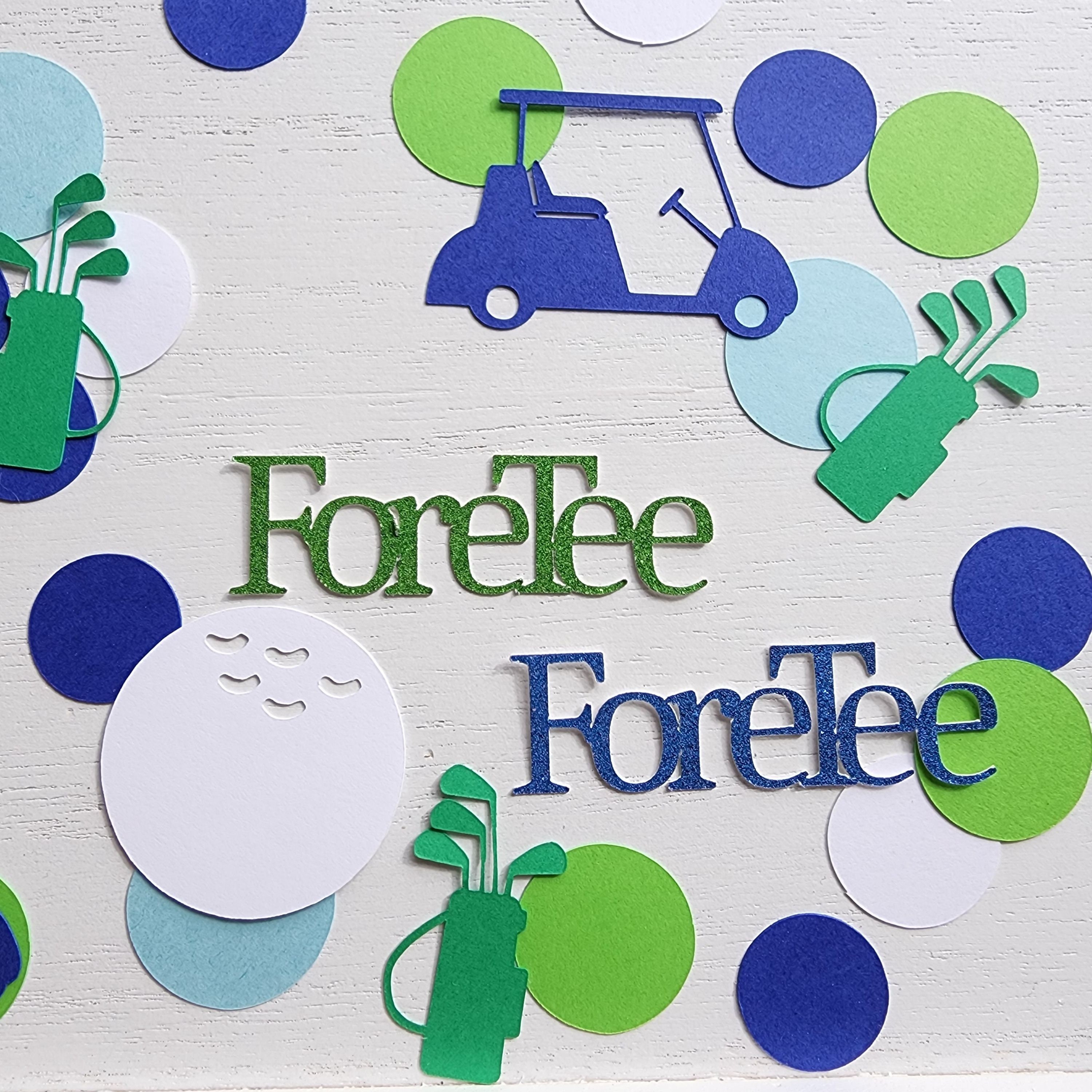 Fore-tee Party Decor | Personalized Golf Party Confetti | Hole in One First Birthday | Golf Milestone Birthday | Turning Fore Birthday