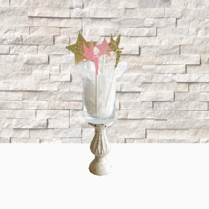 Pink and Gold Fairy birthday centerpiece - Kids Birthday Centerpiece - Fairy party decorations