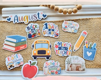 August Calendar Magnet Bundle, Family Command Center, Dry Erase Calendar Accessories, Back to School Family Organization System
