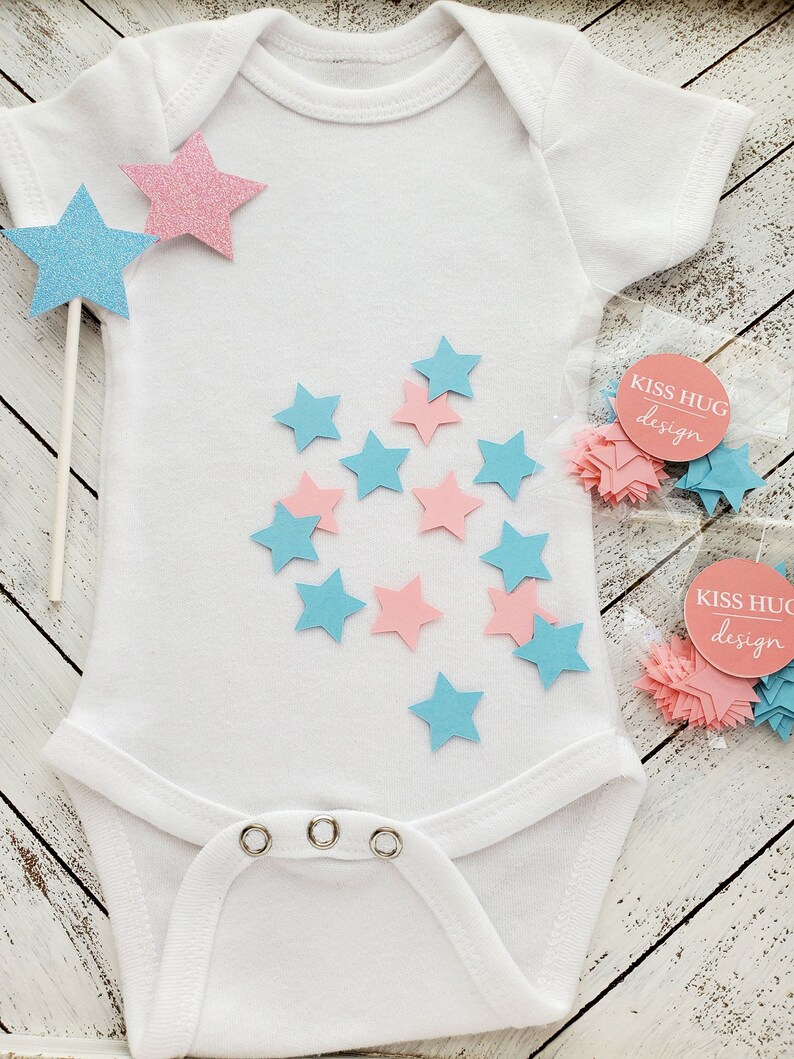 Twinkle Twinkle Little Star Gender Reveal Confetti Twinkle Little Star Confetti Gender Reveal Baby Shower Confetti Baby