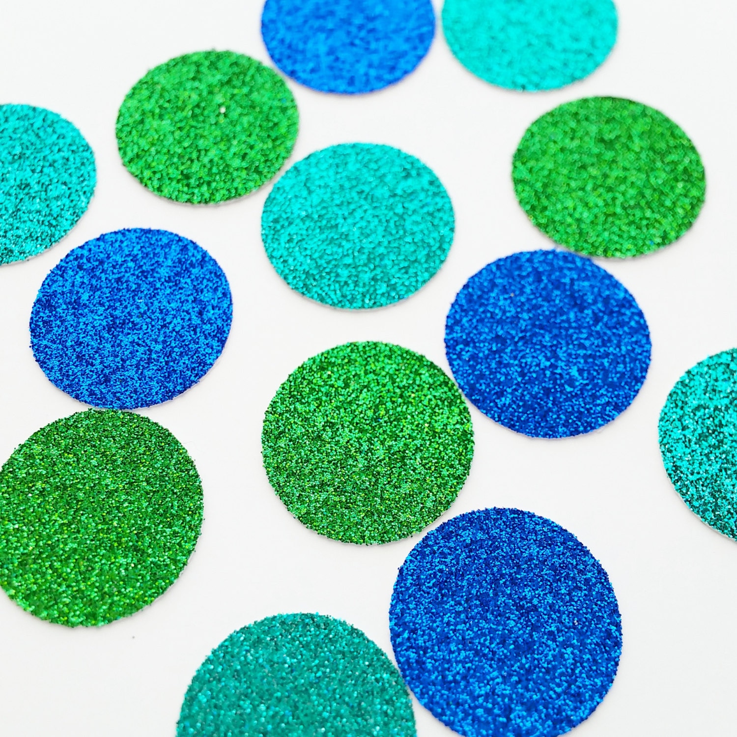 Peacock Circle Glitter Table Confetti Birthday Confetti Etsy