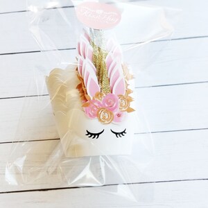 Pink and Gold Unicorn Cupcake Wrappers image 7