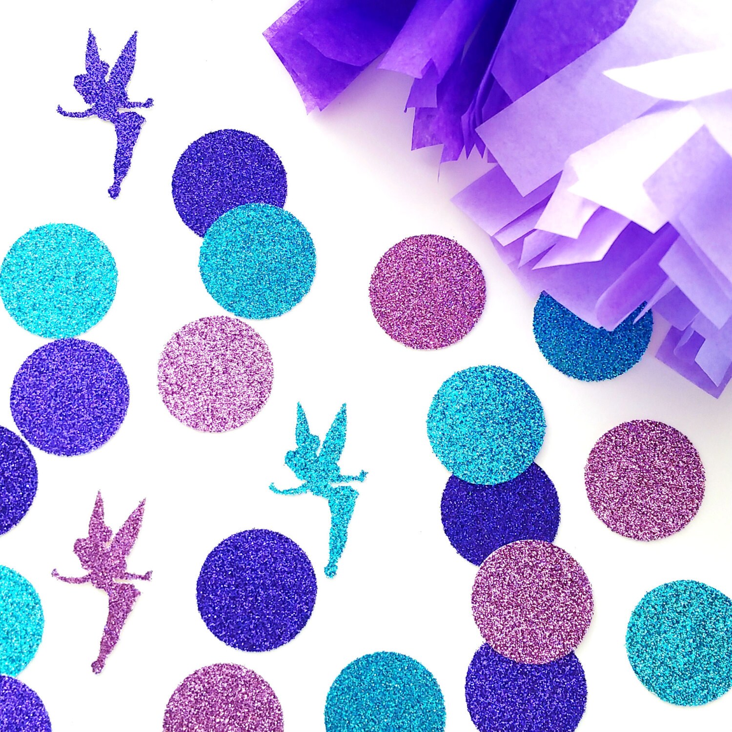 Purple Fairy Glitter Confetti Fairy Birthday