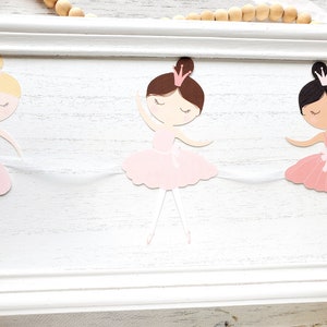 Ballerina Banner Print and Cut at Home Ballerina Birthday 1st Birthday Birthday Banner Princess Ballet Party Ballet Birthday image 1