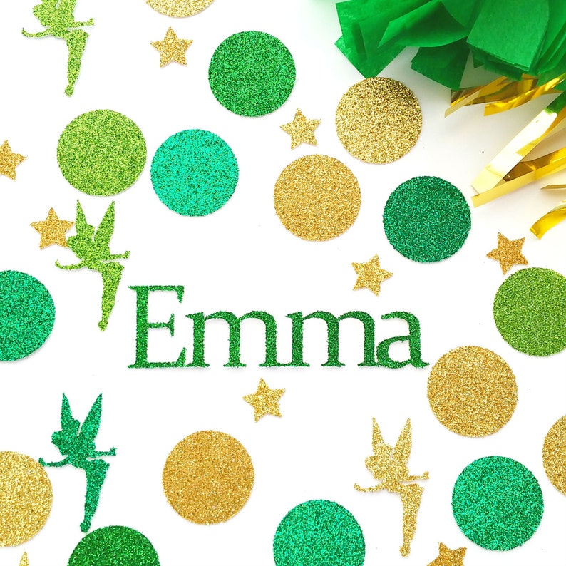 Green Fairy Confetti Table Confetti Birthday Confetti Party Etsy