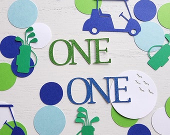Personalized Golf Party Confetti | Hole in One First Birthday | Fore-tee Party Decor | Golf Milestone Birthday | Custom Baby Shower Decor