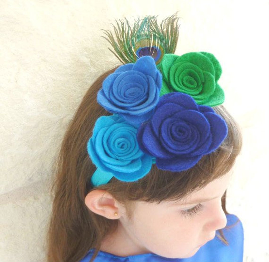 Peacock Headband, Baby Headband, Girl Headband, Adult Headband,children ...