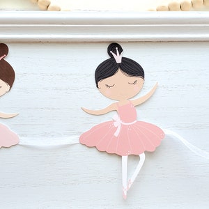Ballerina Banner Print and Cut at Home Ballerina Birthday 1st Birthday Birthday Banner Princess Ballet Party Ballet Birthday image 5