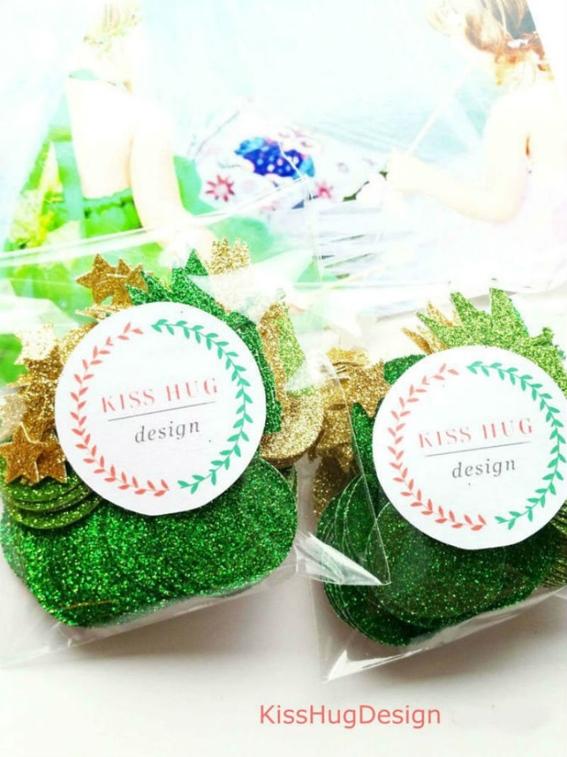Green Fairy Confetti Table Confetti Birthday Confetti Party Etsy