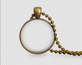 digital photo template mockup silver round pendant 1 inch etsy