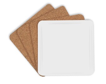 Digital Photo Template for set of 4 cork square coasters 3 ...