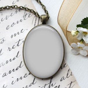 Digital Photo Template for 10x50mm setting pendant with ball chain on white background Instruction included 2026