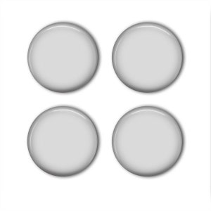 Digital Photo Template for Glass 1 Inch Round Magnets on White ...