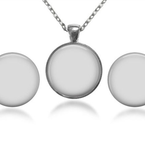 Digital Photo Template for Silver Round Pendant Setting With - Etsy