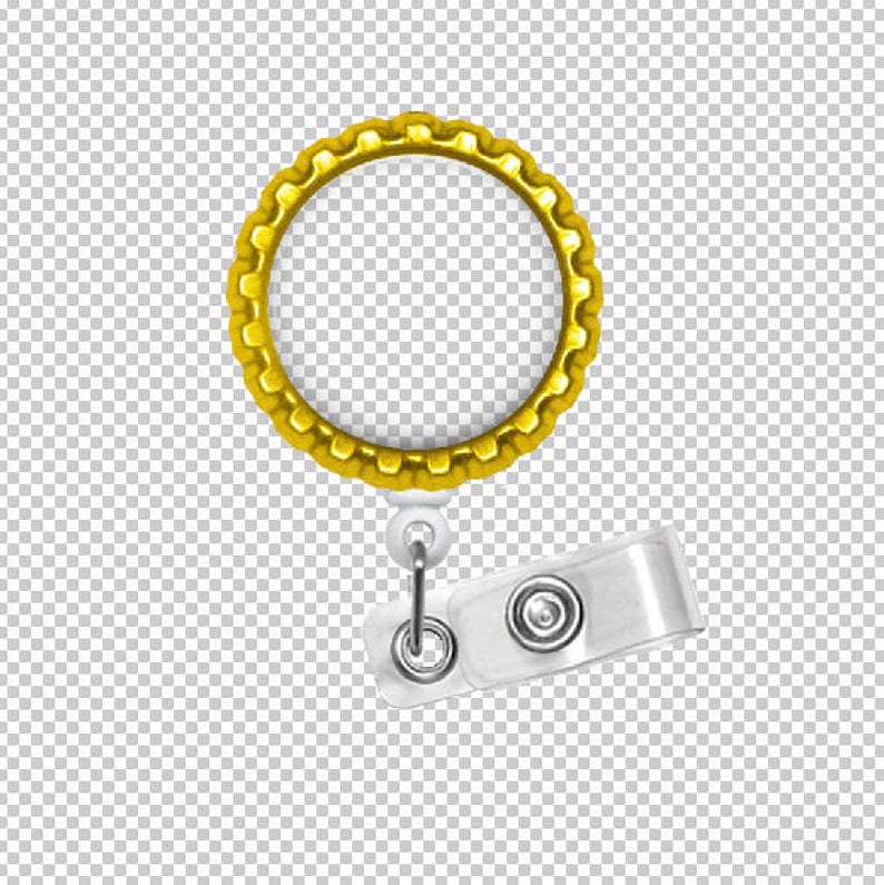 Download Add Your Own Background 1683 Digital Photo Template For White Badge Reel With Flattened Yellow Button 1 Inch On Transparent Background Craft Supplies Tools Materials Kromasol Com