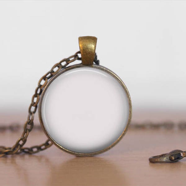 Jewelry Digital Photo Template for Antique Bronze Round pendant setting with Rolo Chain. No graphics tool needed. Ask me How.  434
