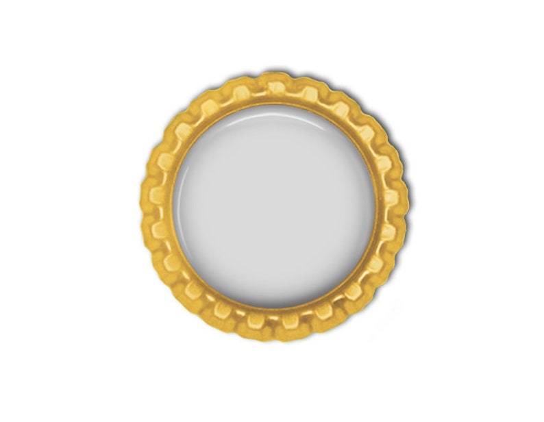 Ask me How No graphics tool need Digital Photo Template for Yellow flattened bottle cap magnet or button 1 inch round setting 2114