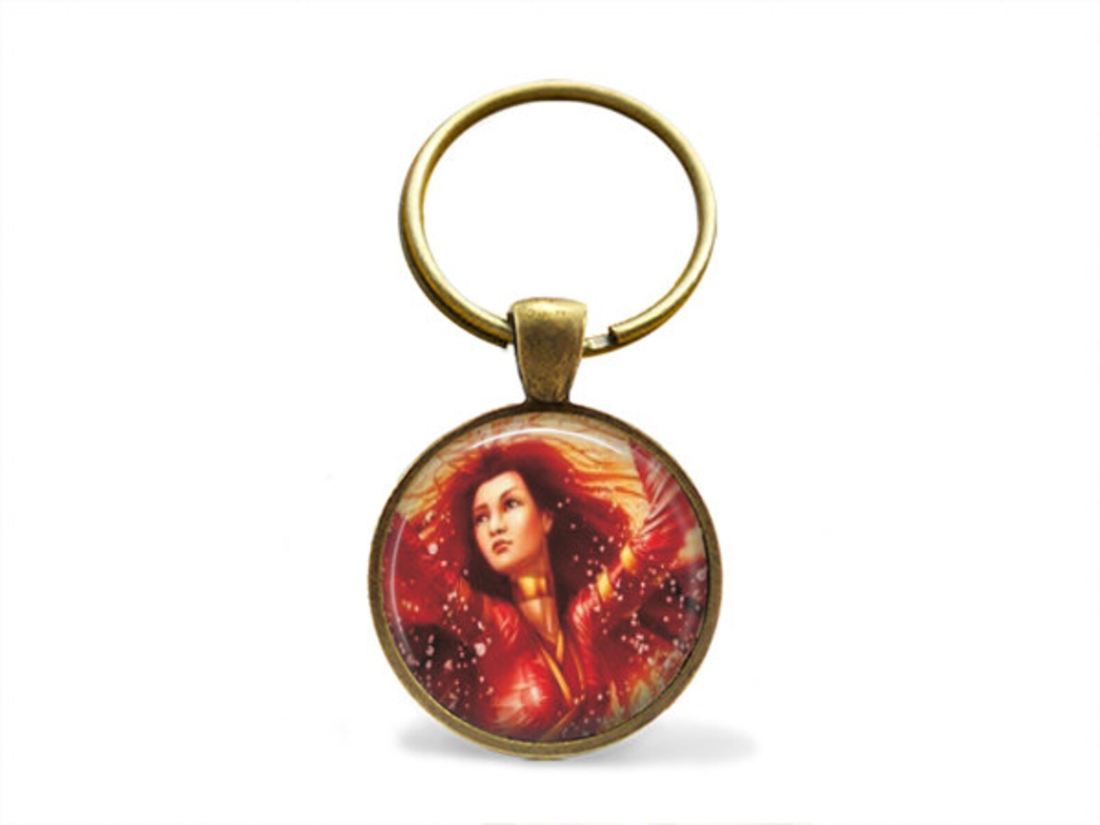 Digital Template for Keychain With Antique Bronze Round 1 Inch - Etsy