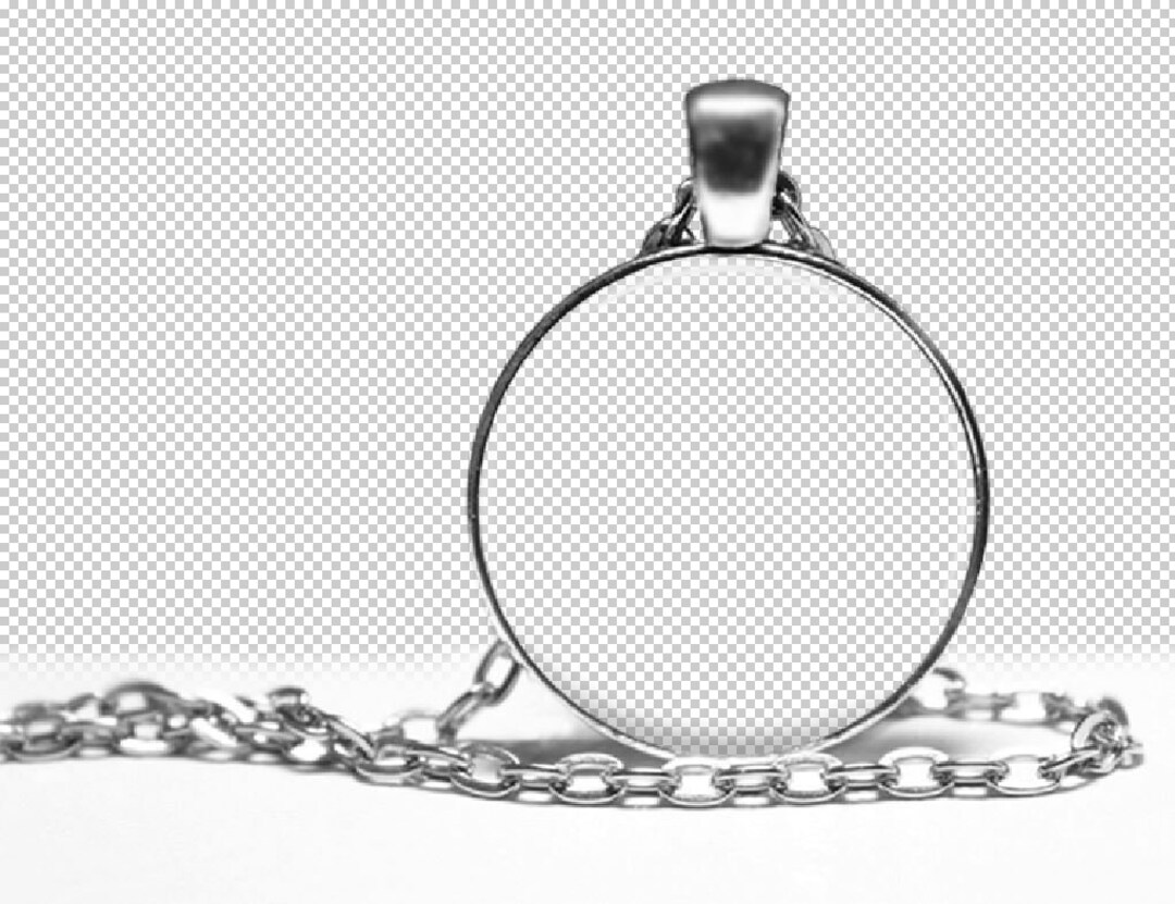 PNG Or/and PSD Digital Photo Template for Silver Round 1 Inch Setting ...