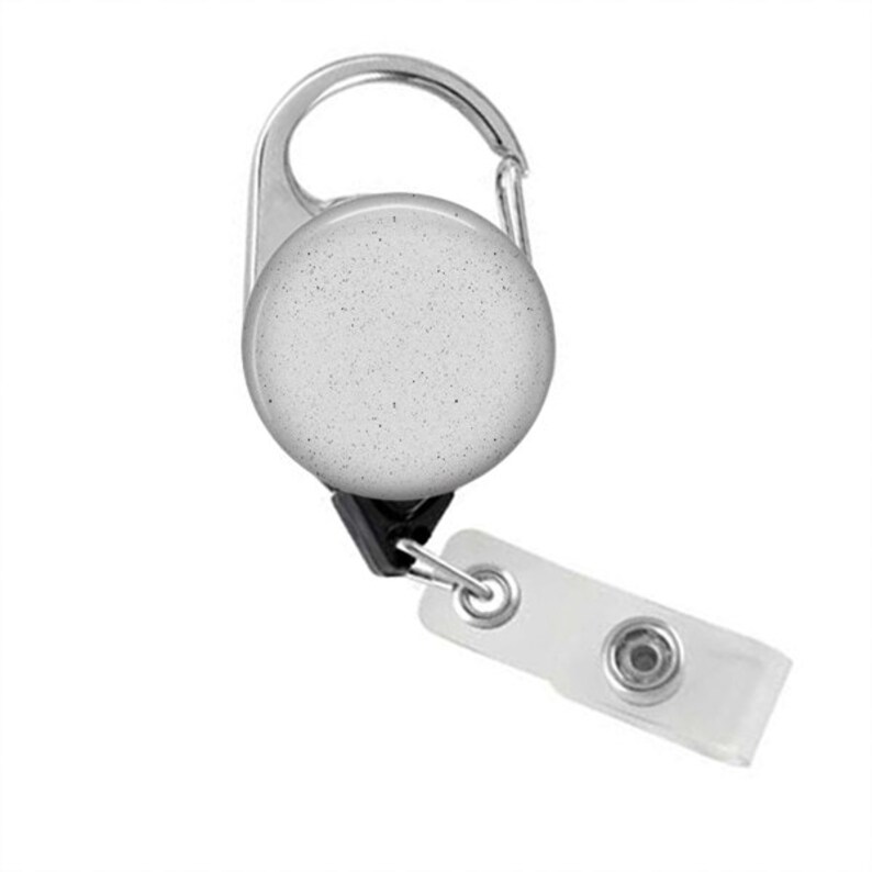 Download Template for No-Twist Round Black Carabiner Badge Reel with | Etsy
