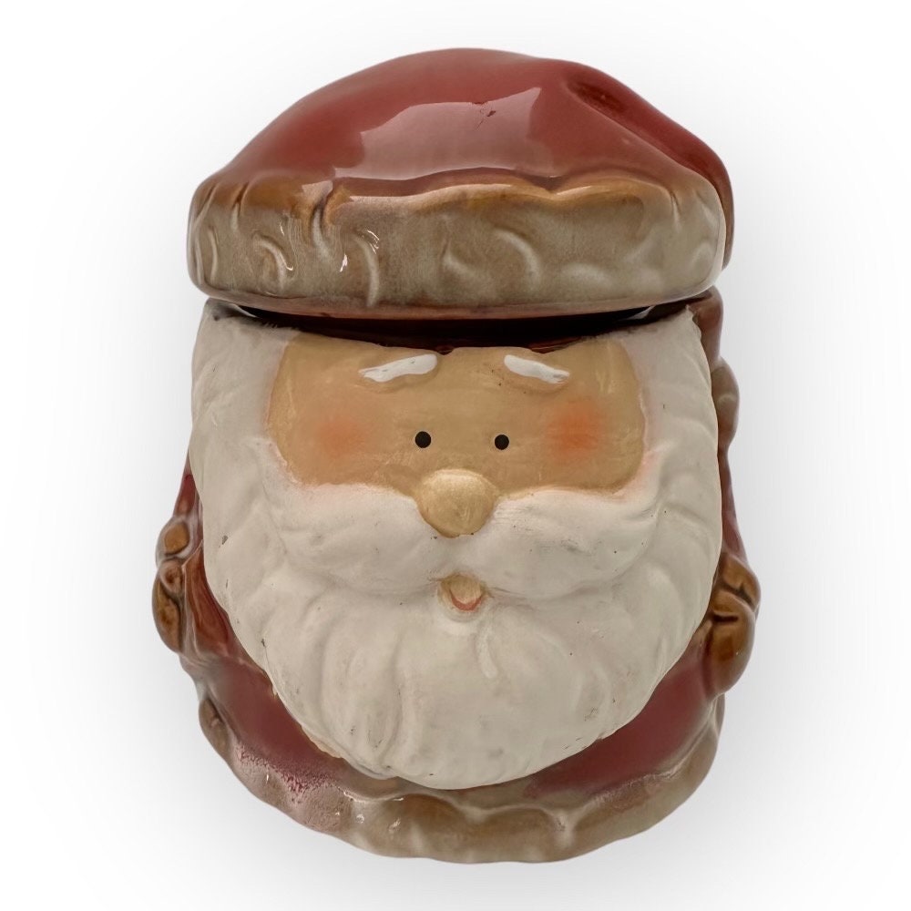 Vintage Santa Claus Tobacco Jar Humidor in good condition