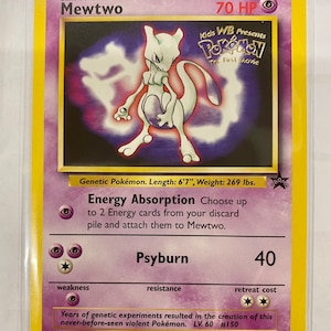 MEWTWO Black Star Promo #3 1999WOTC - Carte Pokémon WB The First Movie* pour enfants NM à neuf