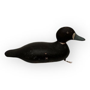 Antique Mason Bluebill Diver Duck Factory Glass Eyed Decoy Circa 1910
