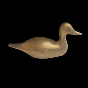 Vintage Small Solid Brass Duck Figurine